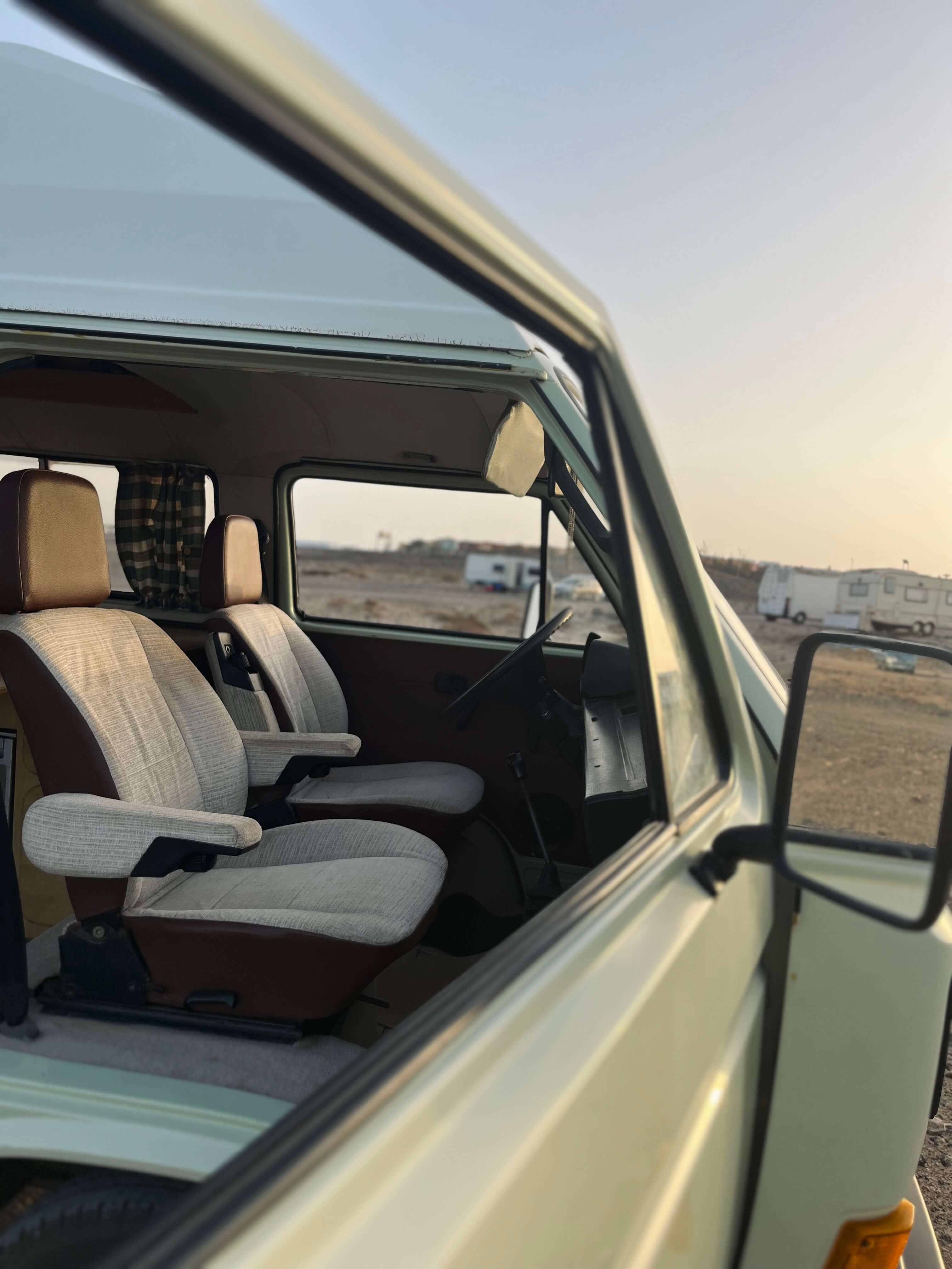 Matcha camper – window side